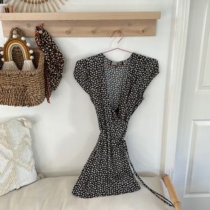 Audrey 3+1 Daisy Wrap mini dress
